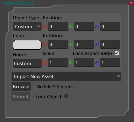CUWB Viewer Custom Object