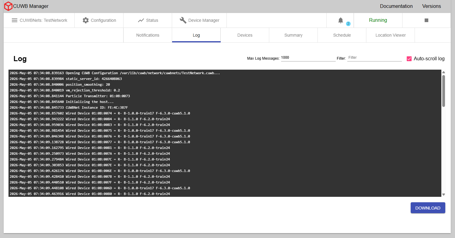 Log Tab