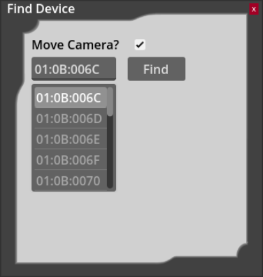 CUWB Viewer Find Device