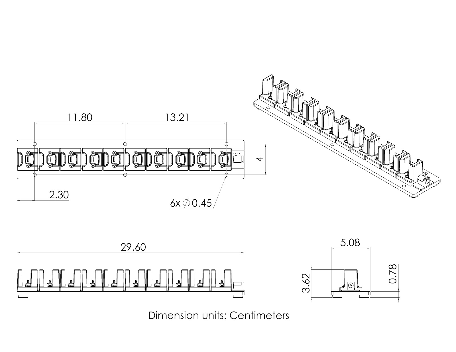 DWTAG Charger Mechanical Drawing